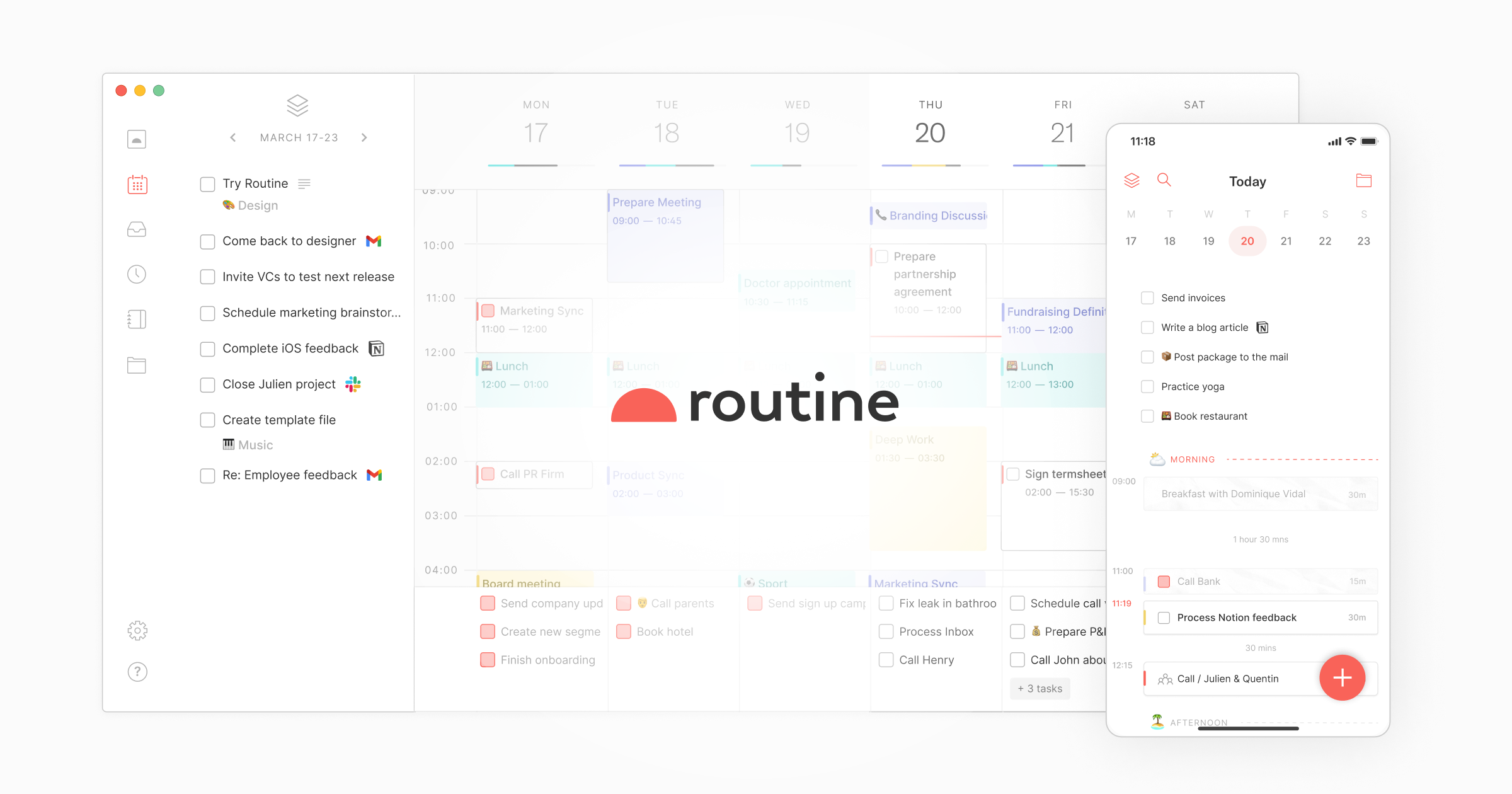 Routine The Most Advanced Calendar for Productive People